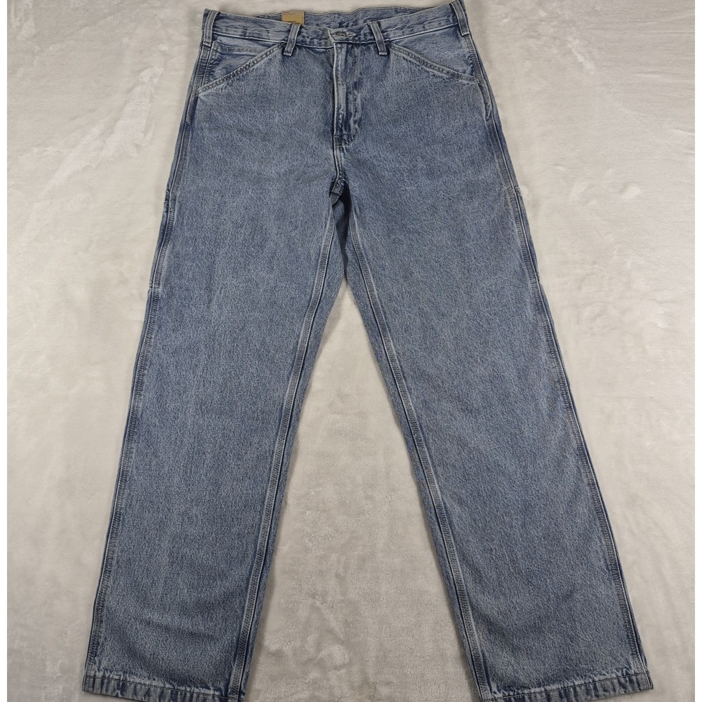 Levi's 568 Jeans Men's 34x34 Blue Denim Loose Straight Carpenter 100% Cotton NWT